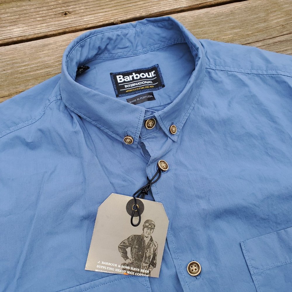 NWT Barbour Internation lightweight cotton Shirt M - Picture 2 of 5